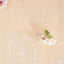 Load image into Gallery viewer, Flowers On Board Window Sticker
